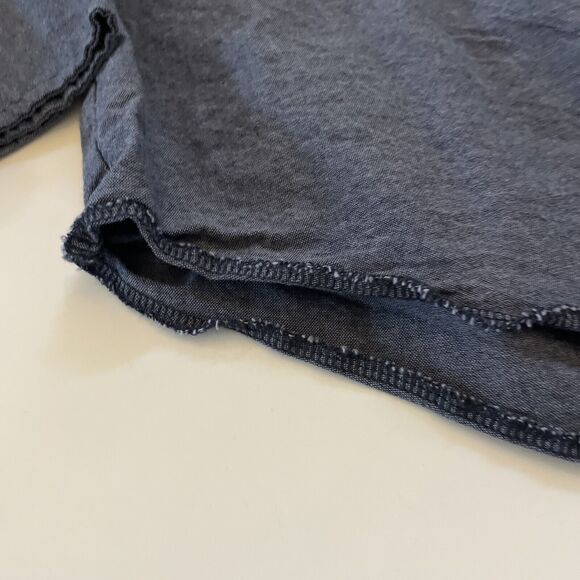 Wrangler Denim Shirt Western Pearl Snap Blue Jean Shirt Cowboy‎ Long Sleeve XXL - Picture 4 of 10